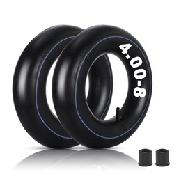 4.80/4.00-8 Inner Tubes, 480/400-8 Tyre Inner Tubes for Mini Bikes, Wheelbarrows, Lawnmowers, Go Karts, Handcarts, Trailers, Heavy Inner Tubes with TR-13 Curved Valve Stem, Pack of 2