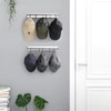 Mkono Hat Rack for Wall Wooden Baseball Caps Organizer with