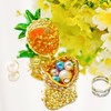 (pineapple) - YUFENG Hinged Trinket Box For Gifts Hand-painted Patterns