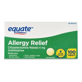 Equate Medicamento Para Aliviar Las Alergias 100 Tabletas Sabor Na