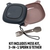 Yuko 27006 Outdoor Camping Dinnerware Set, 4-Piece Mess Kit, Venture