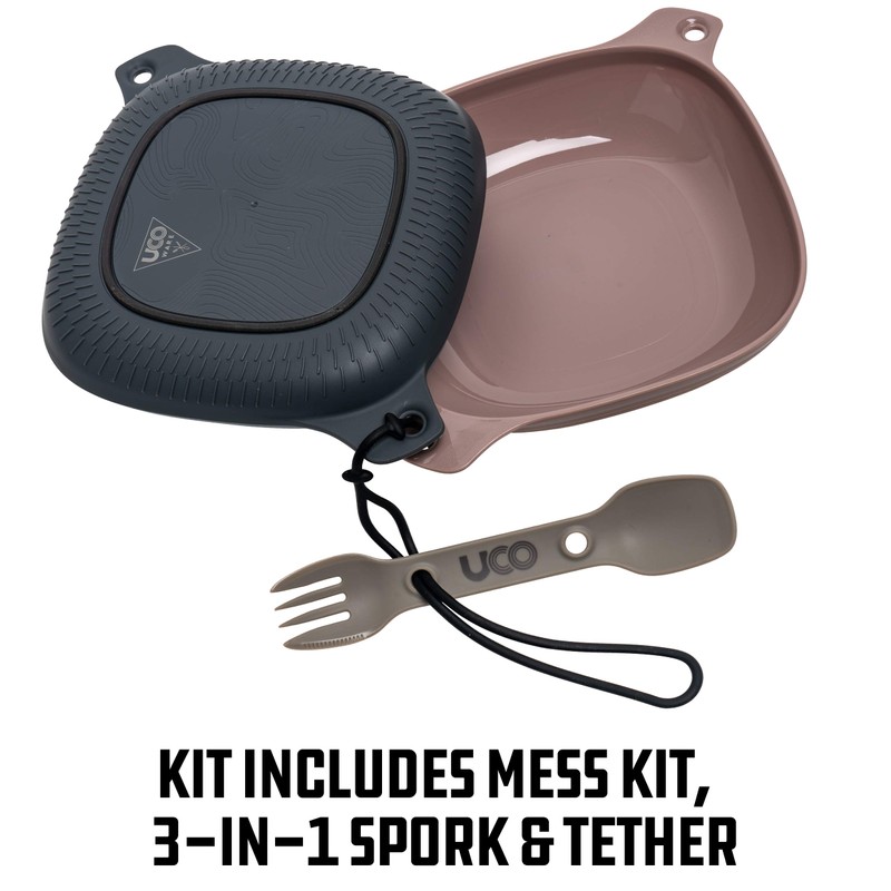 Yuko 27006 Outdoor Camping Dinnerware Set, 4-Piece Mess Kit, Venture