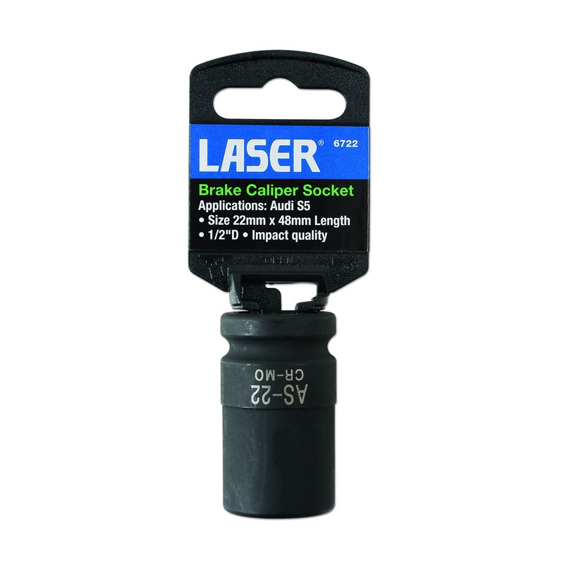 Laser 6722 Brake Caliper Socket 1/2"D 22mm