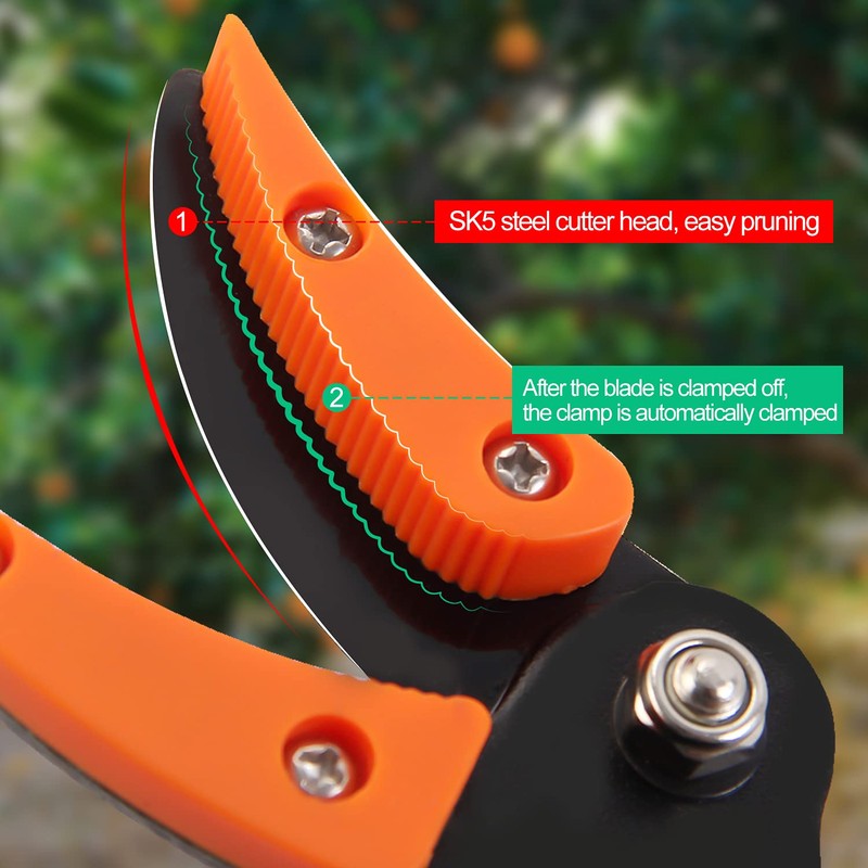 KSEIBI 143020 Long Reach Cut and Hold Bypass Pruner Max