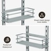 Orimade Adjustable Anti-slip Shower Caddy Overhead, Rustproof Hanging Shower Organizer