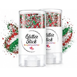 Pintura Facial Bandera Mexico,Glitter Stick Mexico con 3 Tatuajes Temporales,Brillos para Cara Cuerpo y Cabello,Maquillaje Festivo para Fiestas Patrias y Eventos Deportivos (México)