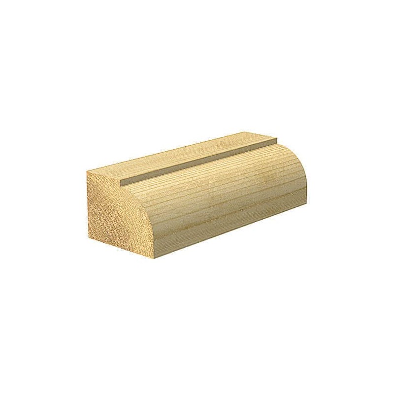 Trend CraftPro Ovolo Rounded Over Router Cutter Bit, 1/4 Inch