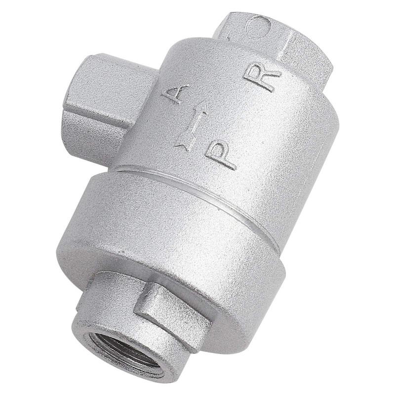 ASHATA Aluminum Air Valve,Threaded 1/4" BSPT Aluminum One-way Quick Exhaust