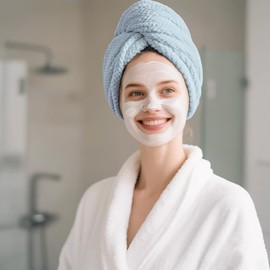 ROLSHOL Microfiber Hair Towel Wrap for Women, 3 Pack Extra Large Absorbent Turbans for Curly, Long & Short Hair, Anti-Frizz Design, Fast- Drying & Secure Fit (11”x32”)