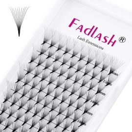 Premade Lash Extensions Fans 10D 0.07 Thickness C Pre Made Fanned Volume Lash Extensions Pointed Base Middle Stem Premade Lash Fans Supplies (10D-0.07C, 13-16mm)