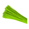 100 x Fluorescent Green Cable Ties 300 x 4.8mm /