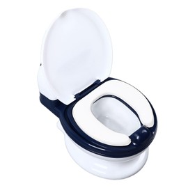 Children Potty Training Toilet, Removable Cushion Adjustable Toddler Realistic Toilet Transition Seat Removable Potty Pot for Toddlers & Kids