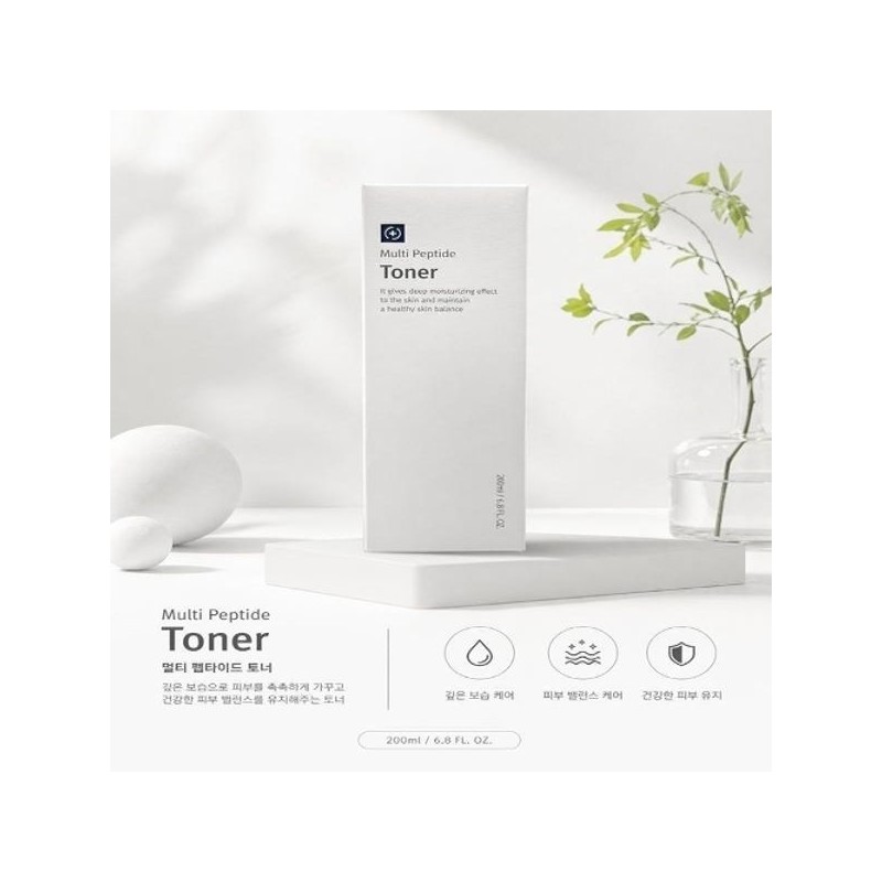 Renecell Toner Multi Peptide Skin 200ml Basic / 르네셀 토너