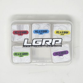 LGRP® Little Guy Racing Parts Refuel Hex Head Bolt & Nut Hardware Kit 1.4mm (Silver) for SCX24 1/24 Scale RC Car Truck 4mm 5mm 8mm 10mm Screws & 1.4 Non Locking Nuts 300 Piece Total LGRFH003