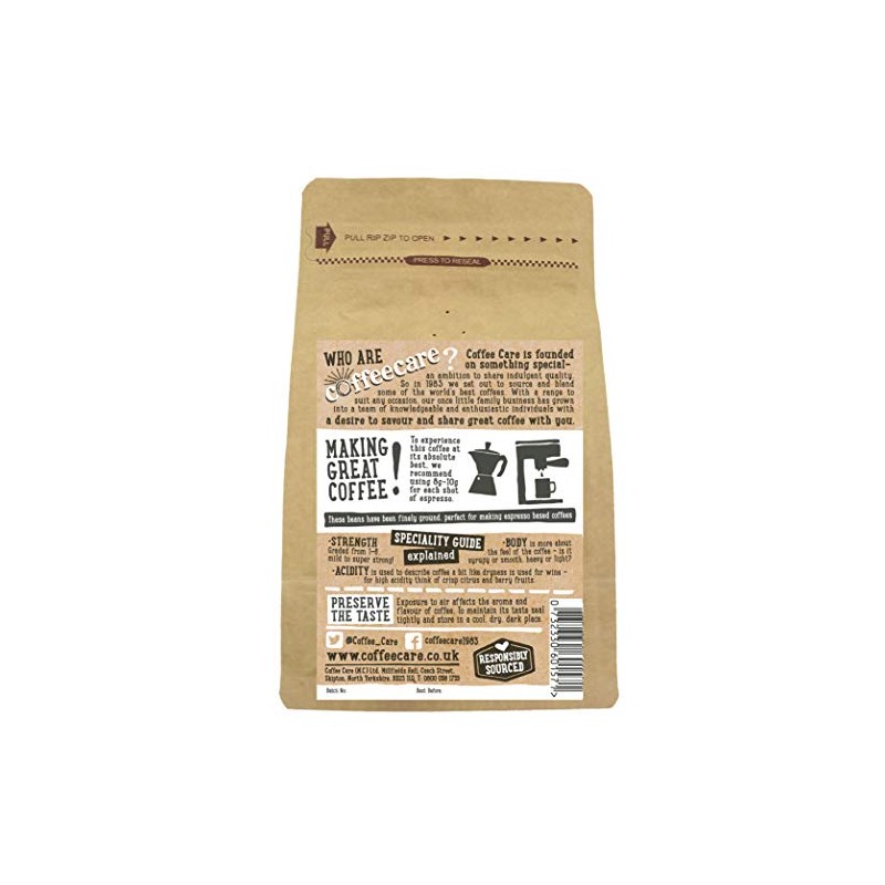Coffee Care Espresso Lorenzo Ground Espresso Beans 227G (1 Packet)