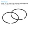 uxcell Piston Ring Set, 2Pcs 49mm x 1.5mm Standard Size
