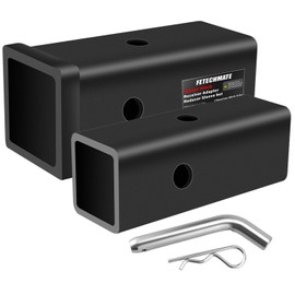 Trailer Hitch Receiver Extender Adapter Reducer Sleeve Set by Fetechmate, 3" to 2", 3" to 2-1/2", 2-1/2" to 2" Carbon Steel Extender Towing Trailer Hitch Receiver with Pin & Clip