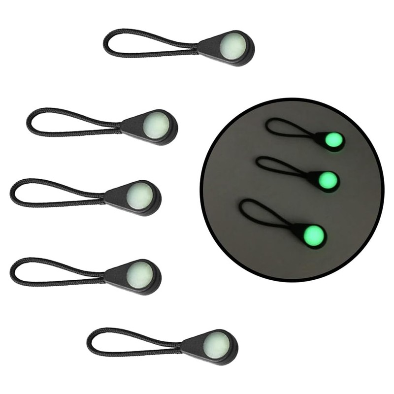 20 Pcs Self Luminous Zipper Pulls, Zipper Puller Glow in