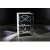 VIP-LASER 3D Glass Crystal I Motif Infinity Sign I Incl.