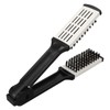 Hair Straightening Double Brush Comb Soft Bristles Prevent Static Heat