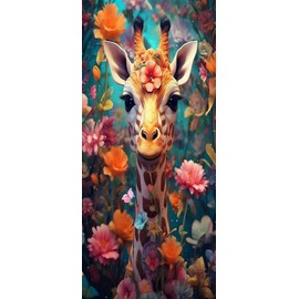SHARPDRILL Diamond Painting Picture Set, DIY 5D Full Drill Cross Stitch Embroidery Painting Kits, Sika Deer Painting Children Adults Gifts for Bedroom Living Room Decor (30 x 60 cm)