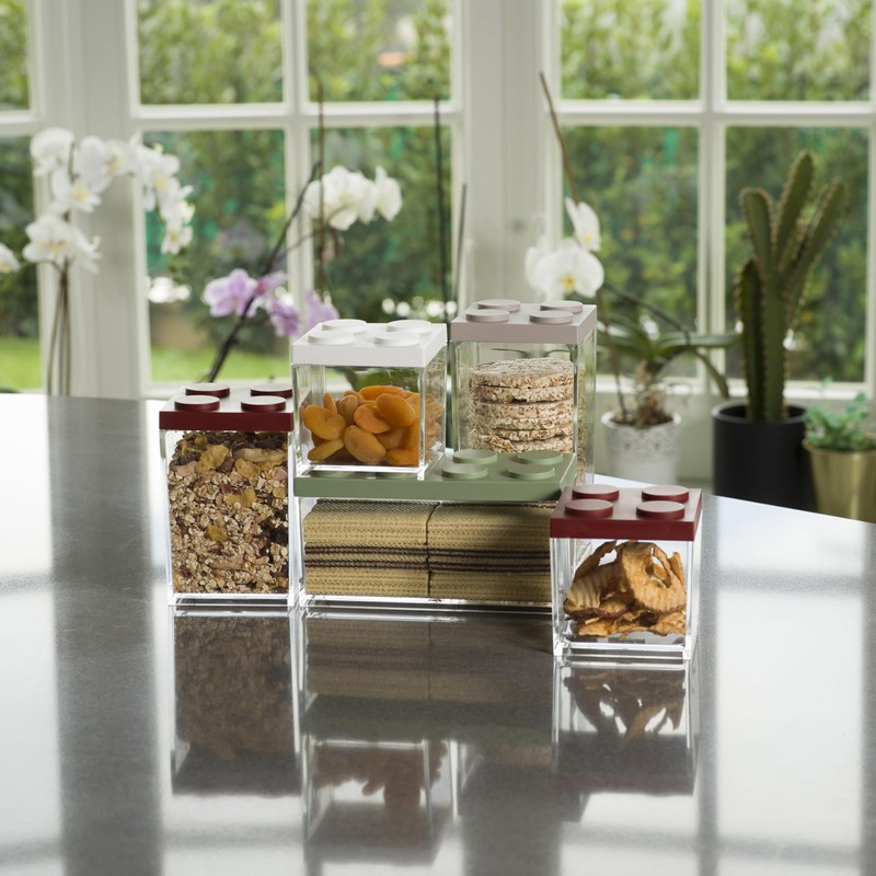 OMADA Design - 1.5L Rectangular Brick Food Container with Stackable