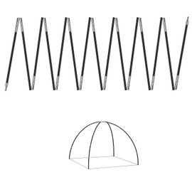 2PCSX157 Inch，Tent Pole, Tent Replacement Poles ， 8mm ，Suitable for All Kinds of Outdoor Camping Tent；Hiking and Camping Tarp，10 Poles Included； (2PCSX157 Inch)