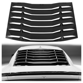 KUAFU Rear Window Louver Compatible with 2011-2023 Dodge Charger Rear Windshield Sun Shade Cover, Anti-Peeping and Sun Protection ABS GT Lambo Style Carbon Fiber Color