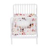 1:12 Scale Dollhouse Furniture Mini Bed Set Decorative Pillow Metal