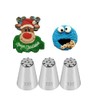 233 Piping Nozzle,Grass Piping Tip 233,Stainless Steel Multi-Opening Icing Nozzle