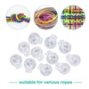 AWAVM Pack of 25 Transparent Cord Locks, Single Hole Spring