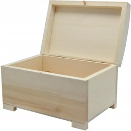 Wooden World - Wooden ecological chest box storage jewelery box small - 9.5 x 6 x 5.5 cm