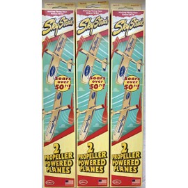 Guillow's Three 52 Sky Streak Twin Packs (6 Planes Total)