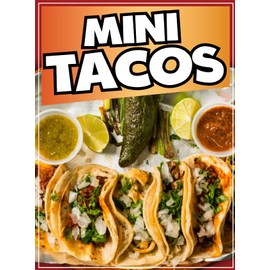 Mini Tacos Window Sticker Truck Concession Vinyl Restaurant Wall Poster Sticker Food Decal Tostada Mini Tacos Sign (14" x 10")