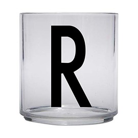 Design Letters Tritan Dinnerware Cups for Kids A-Z 6 Oz| Kids Glass Designed in Denmark for Baby feeding | Toddler Cup for Drinking | Unbreakable Tableware for Baby|Stackable Tumbler Cup BPA/BPS Free