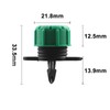 100PCS 0-135L/H Adjustable Irrigation Drippers Sprinklers 1/4 Inch Emitter Dripper