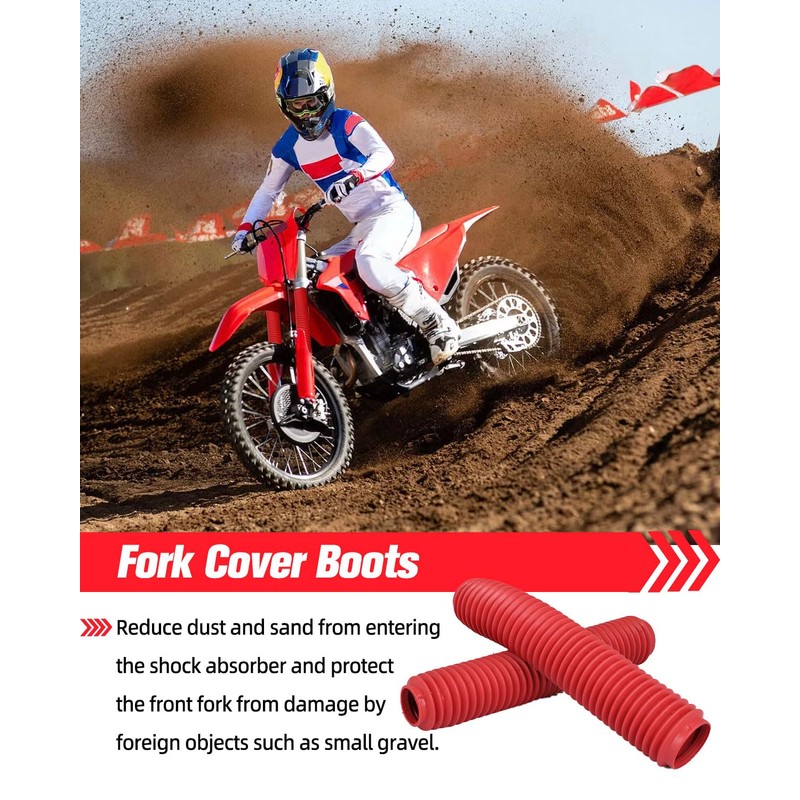 NACORE Motorcycle Fork Cover Boots Universal Front Shock Tube Absorber