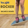 Yes4All Professional Rocker Balance Board, Wobble Board for Adults Anti-Slip|