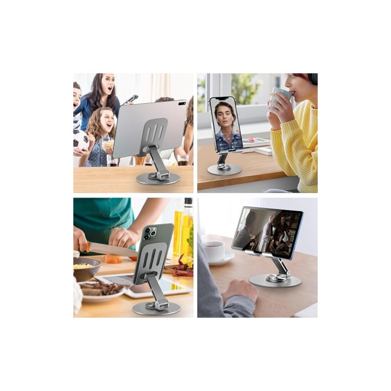 Soporte para Celular, Ajustable Base para Celular (Gris)