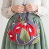 Musumi Furoshiki 24 Width Yumeji Takehisa Tsubaki Gray 90cm Cotton