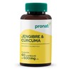 PRONAT | Jengibre & Cúrcuma, Suplemento Alimenticio, 60 cápsulas de