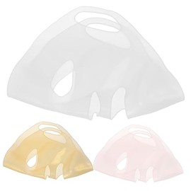 3piezas Mascarilla Facial Reutilizable De Silicona Cubre Mascarillas Para Mujer Aplicador Facial Cómodo Cubre Rostro Para Cuidado De Piel