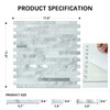 Midcard 10 Sheets Peel and Stick Backsplash PVC Wall Tile,for