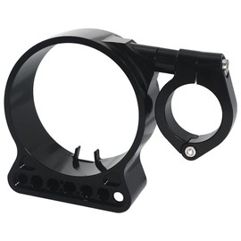 WOWTK Side Speedometer Relocation Mounting Bracket for Harley Sportster XL 883 1200 1995-2014 with 39mm Fork Tuber, Black