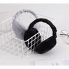 UQMIQURA Winter Ear Warmers, Unisex Plush Earmuffs, Adjustable Earmuffs, Foldable