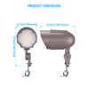 LEONLITE 3CCT Bullet Flood Light with Knuckle Mount, 30W/20W/12W Selectable,