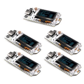 diymore 5pcs for ESP32 LoRa Development Board with OLED Display and Antenna Type C Dual-Core IOT Board 240MHz Bluetooth WiFi Module CP2012 1262 863 928MHz