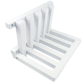 Tlongxia White Folding Shoe Changing Stool for Children, Wall Mounted Hidden Shoe Changing Stool, Folding Wall Mounted Bedside Table, Bathroom Shower Chair