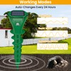 Mole Repellent Solar Powered Ultrasonic,4 Pack Gopher Repellent Outdoor for