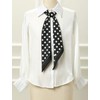 Allegra K Women's Long Scarf, Neckerchief, Thin, Hair Ornament, Polka